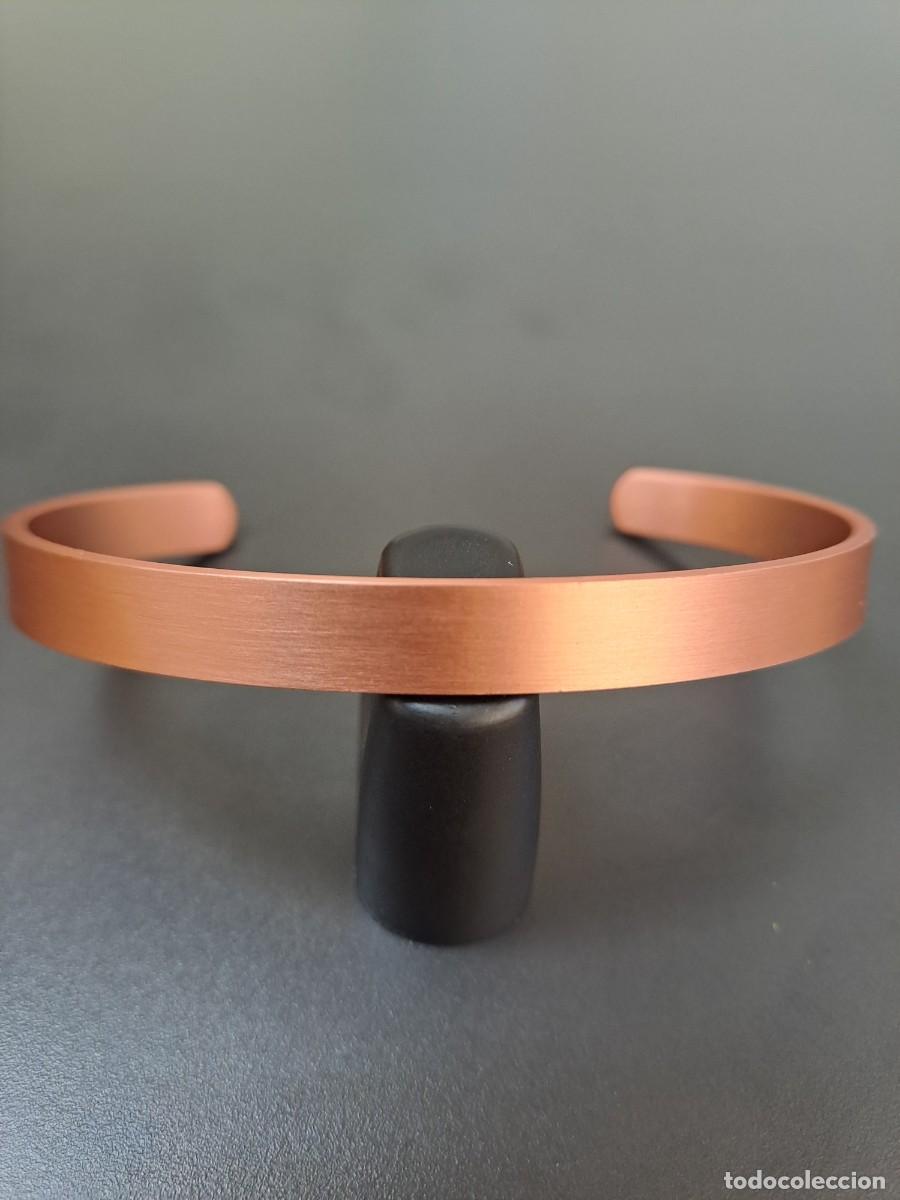 Joalharia: Pulsera de cobre ajustable, lisa y sin ornamentos