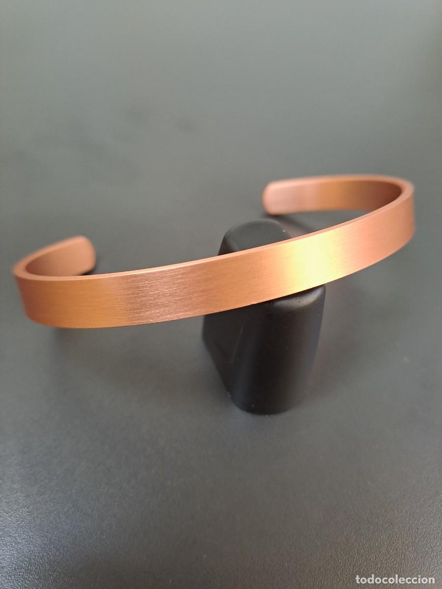 Joyeria: Pulsera de cobre ajustable, lisa y sin ornamentos - Foto 2