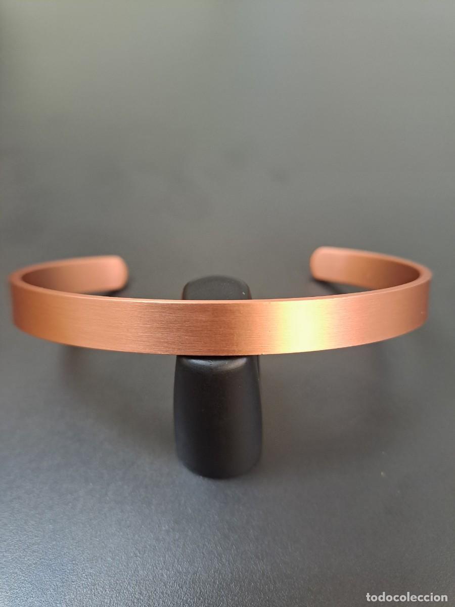 Joyeria: Pulsera de cobre ajustable, lisa y sin ornamentos - Foto 3