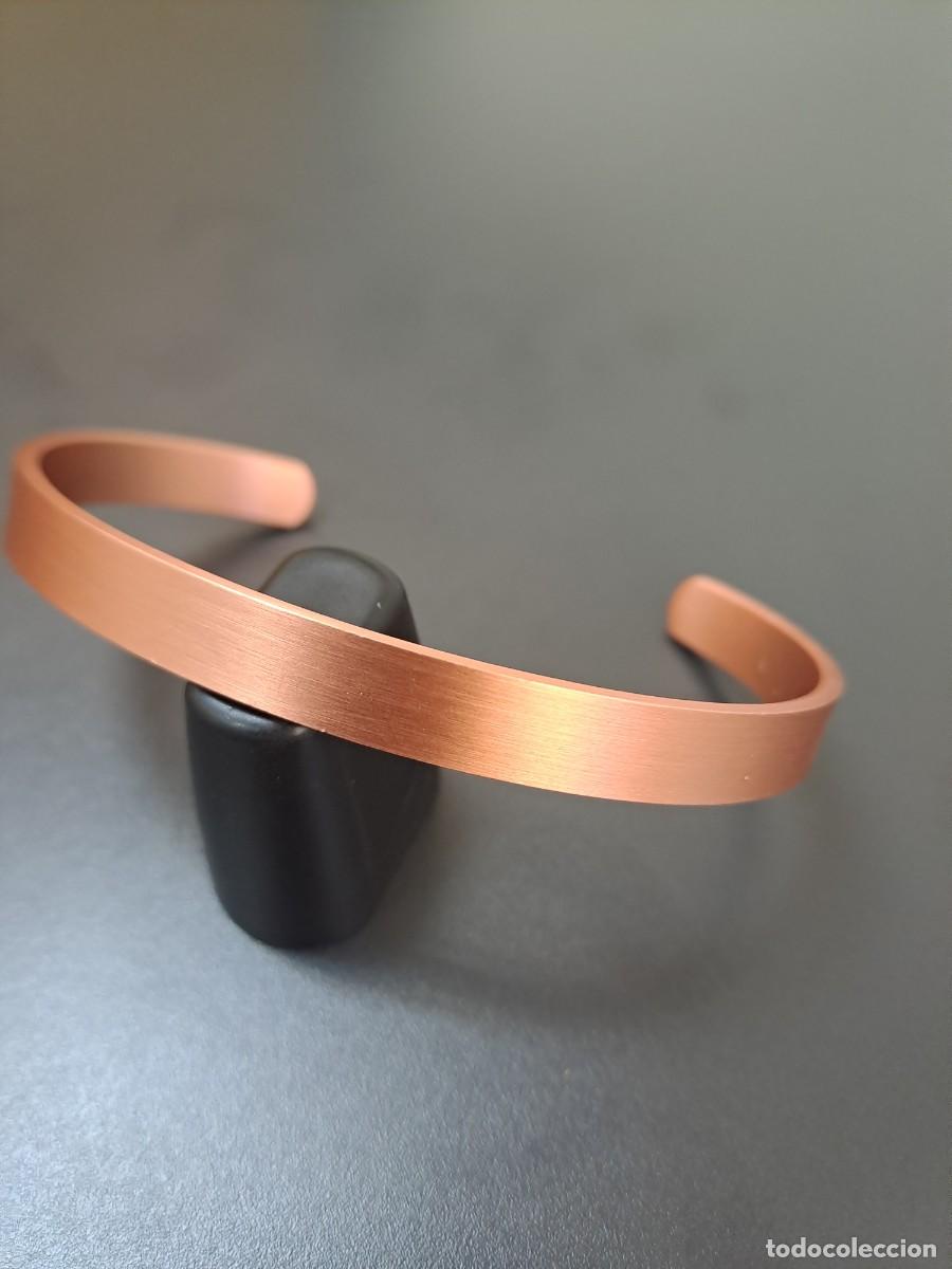Joyeria: Pulsera de cobre ajustable, lisa y sin ornamentos - Foto 4