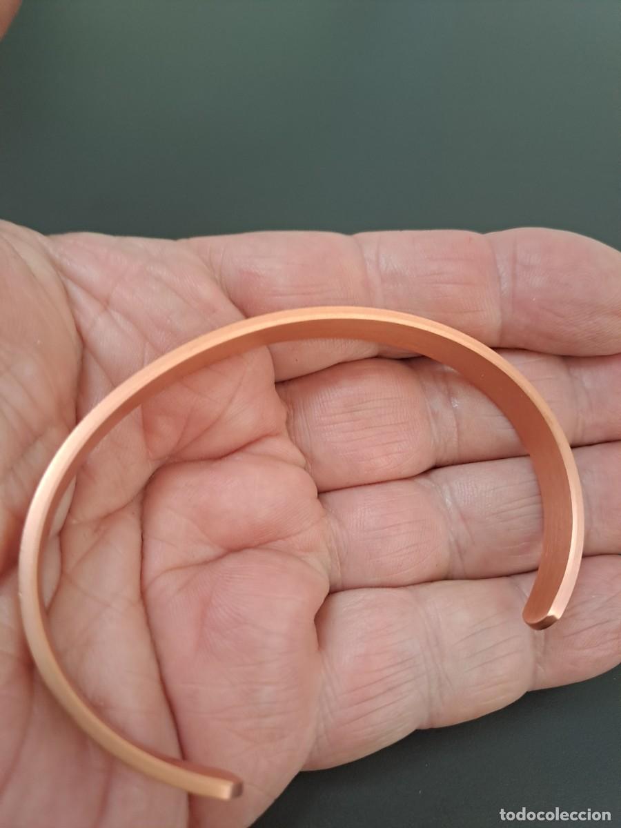 Joyeria: Pulsera de cobre ajustable, lisa y sin ornamentos - Foto 6
