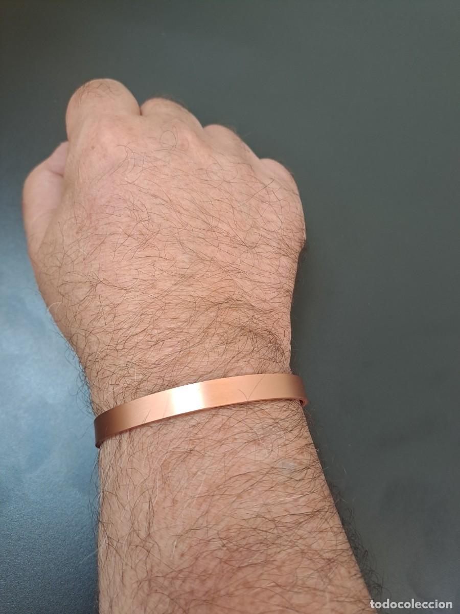 Joyeria: Pulsera de cobre ajustable, lisa y sin ornamentos - Foto 8