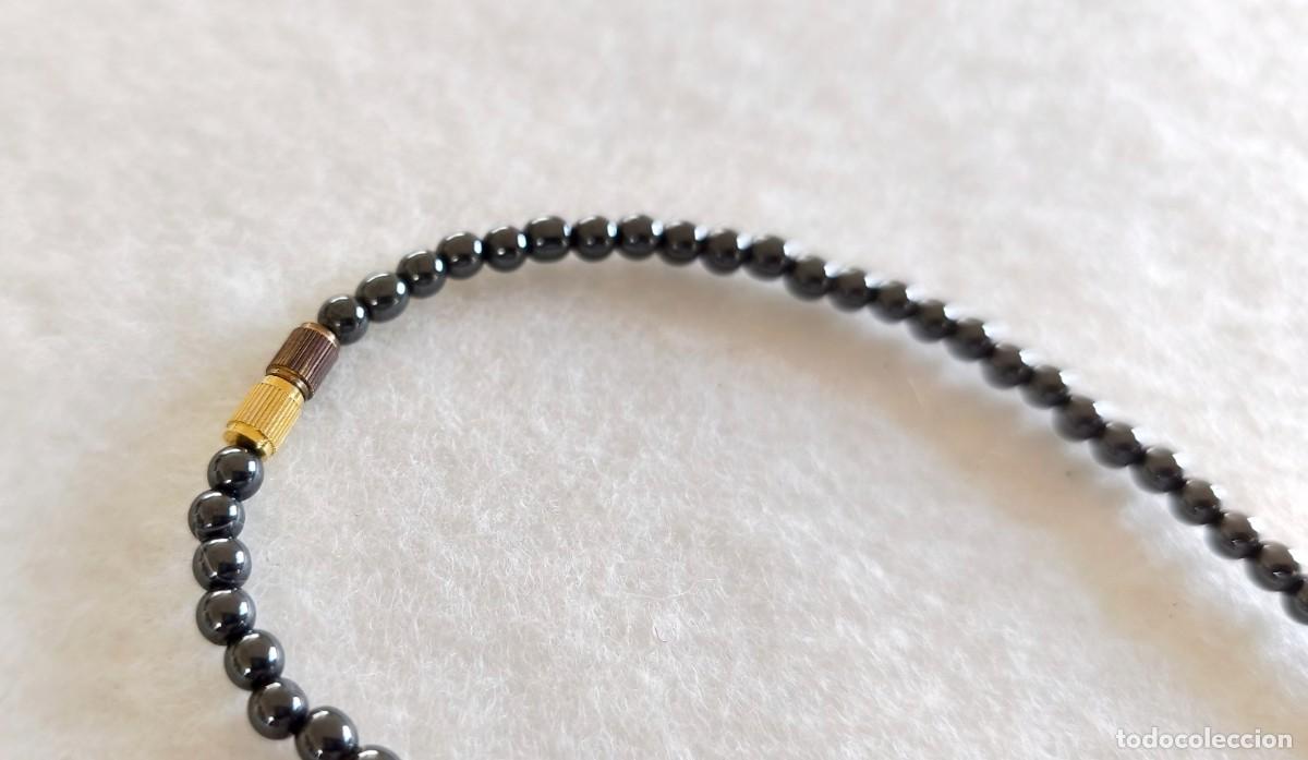 Joyeria: COLLAR DE CORAZ&Oacute;N EN HEMATITA NEGRO CON CUENTAS. - Foto 4