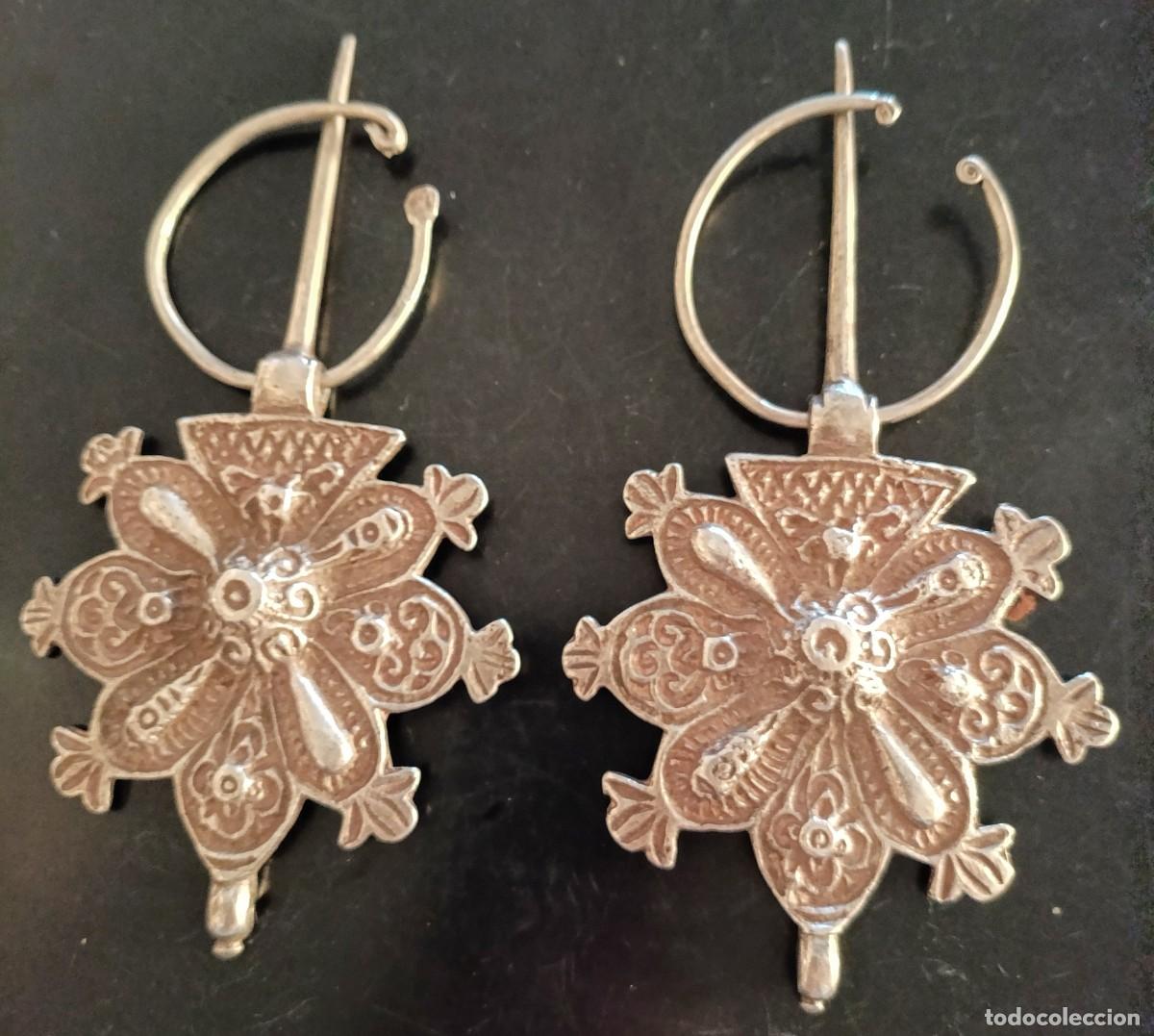 Schmuck: PAREJA DE F&Iacute;BULAS BEREBER DE PLATA. 14.30 * 7.60 CMS. 87.21 GRAMOS. + 14.10 *8.00 CMS. 92.90 GRAMOS.