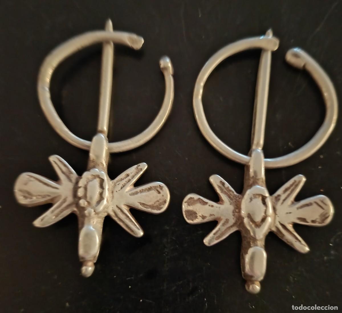 Schmuck: PAREJA DE F&Iacute;BULAS BEREBER DE PLATA. 7.30 * 4.10 CMS. 25.36 GRAMOS + 7.40 * 4.00 CMS. 23.79 GRAMOS.