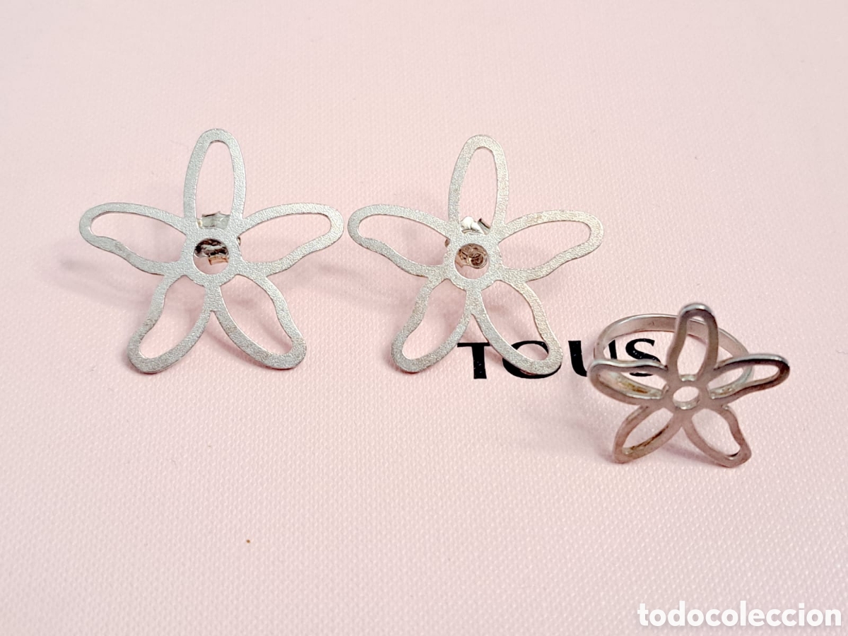 Joyeria: Conjunto Tous plata flor
