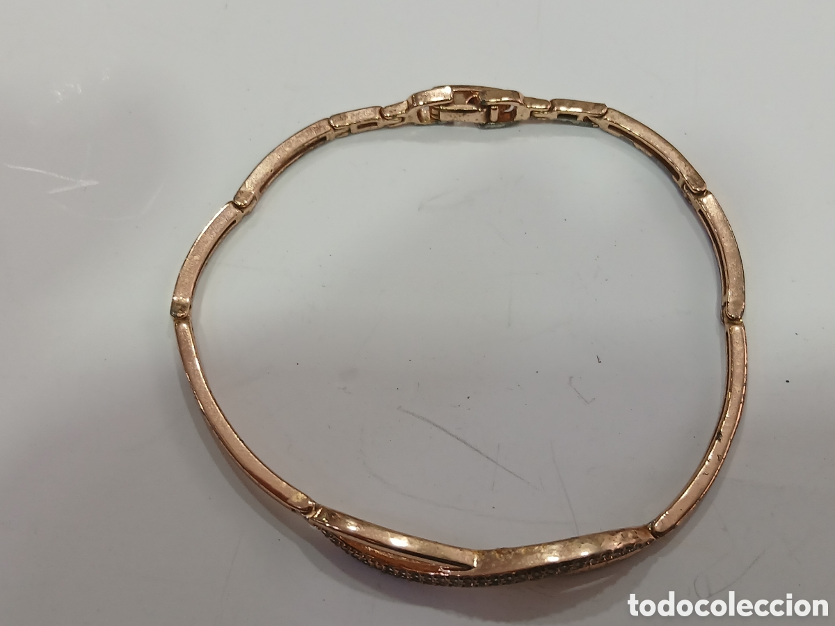 Joyeria: Pulsera dorada con pedreria. (L57) - Foto 2