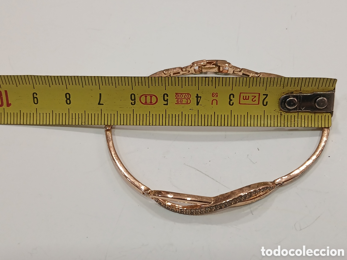 Joyeria: Pulsera dorada con pedreria. (L57) - Foto 4