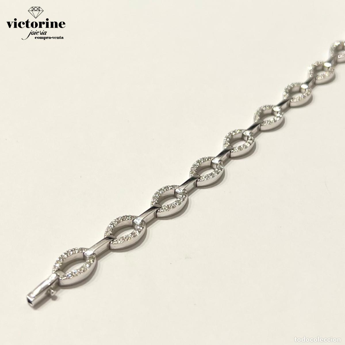 Joyeria: Pulsera de diamantes y oro blanco 18k - Foto 2