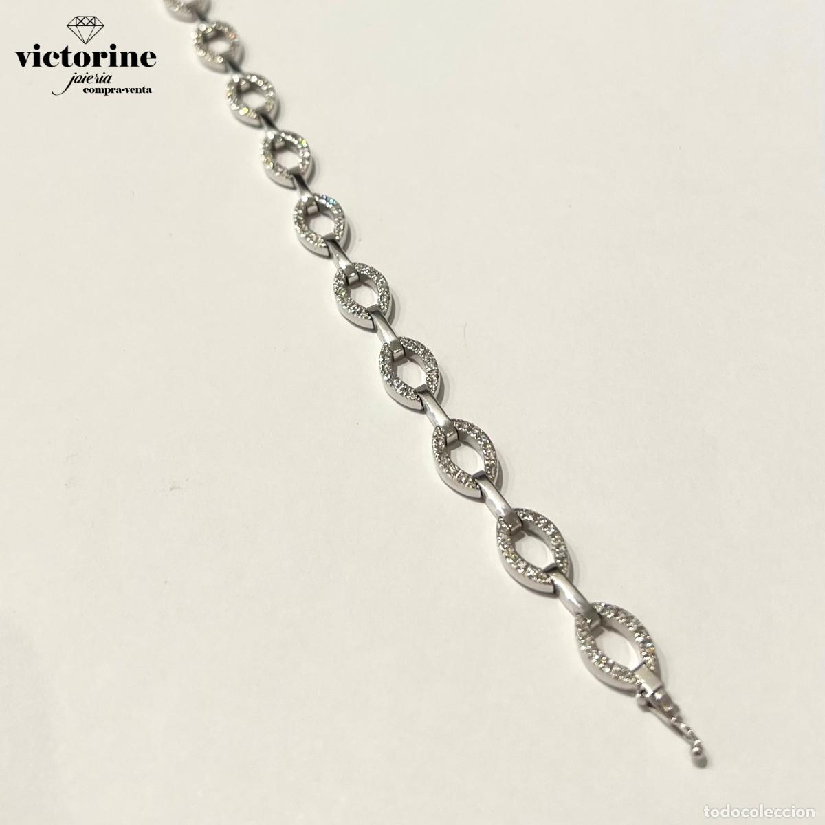Joyeria: Pulsera de diamantes y oro blanco 18k - Foto 3