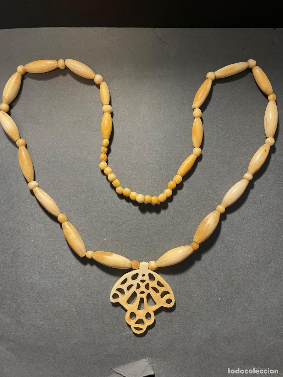 Joyeria: ANTIGUO COLLAR DE MARFIL DIFERENTES CUENTAS - 47 CM. CERRADO , ESTADO EL QUE SE VE EN LAS IMAGENES