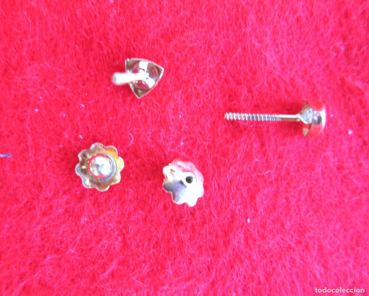 Joyeria: PENDIENTES DE ORO DE 18 KLTS. TRIANGULAR CON CIRCONITA INCRUSTADA - SIN ESTRENAR - Foto 2