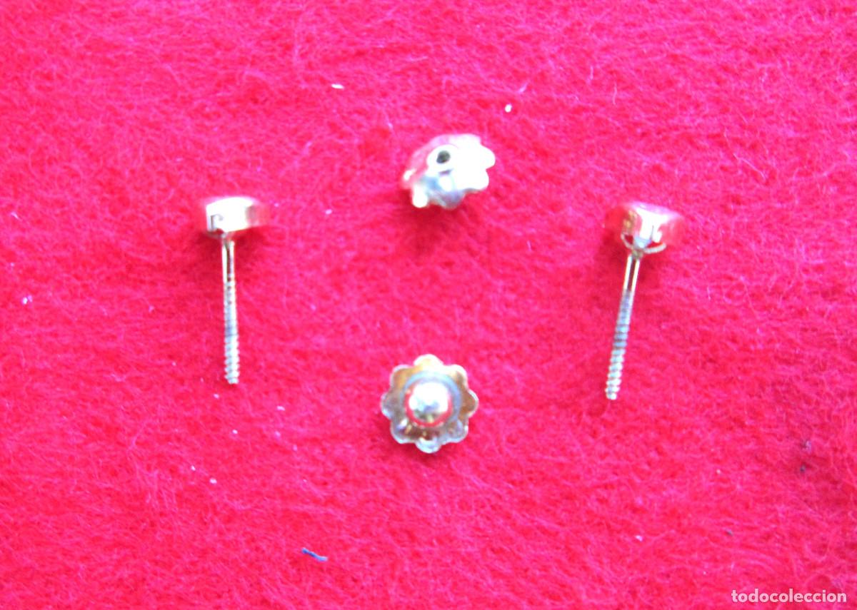 Joyeria: PENDIENTES DE ORO DE 18 KLTS. TRIANGULAR CON CIRCONITA INCRUSTADA - SIN ESTRENAR - Foto 4
