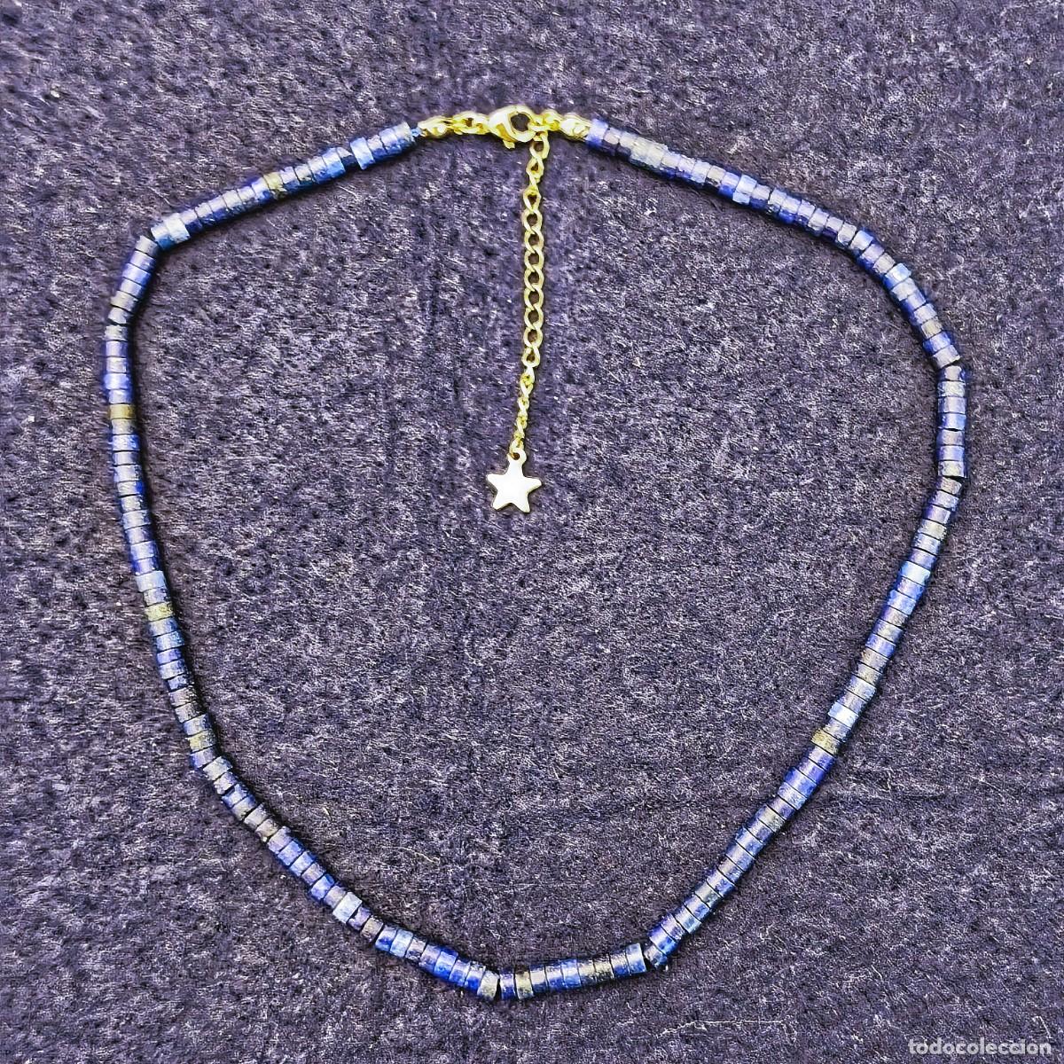 Joalharia: GARGANTILLA DE LAPISLAZULI EN DISCO .MED. 40-46 CMS