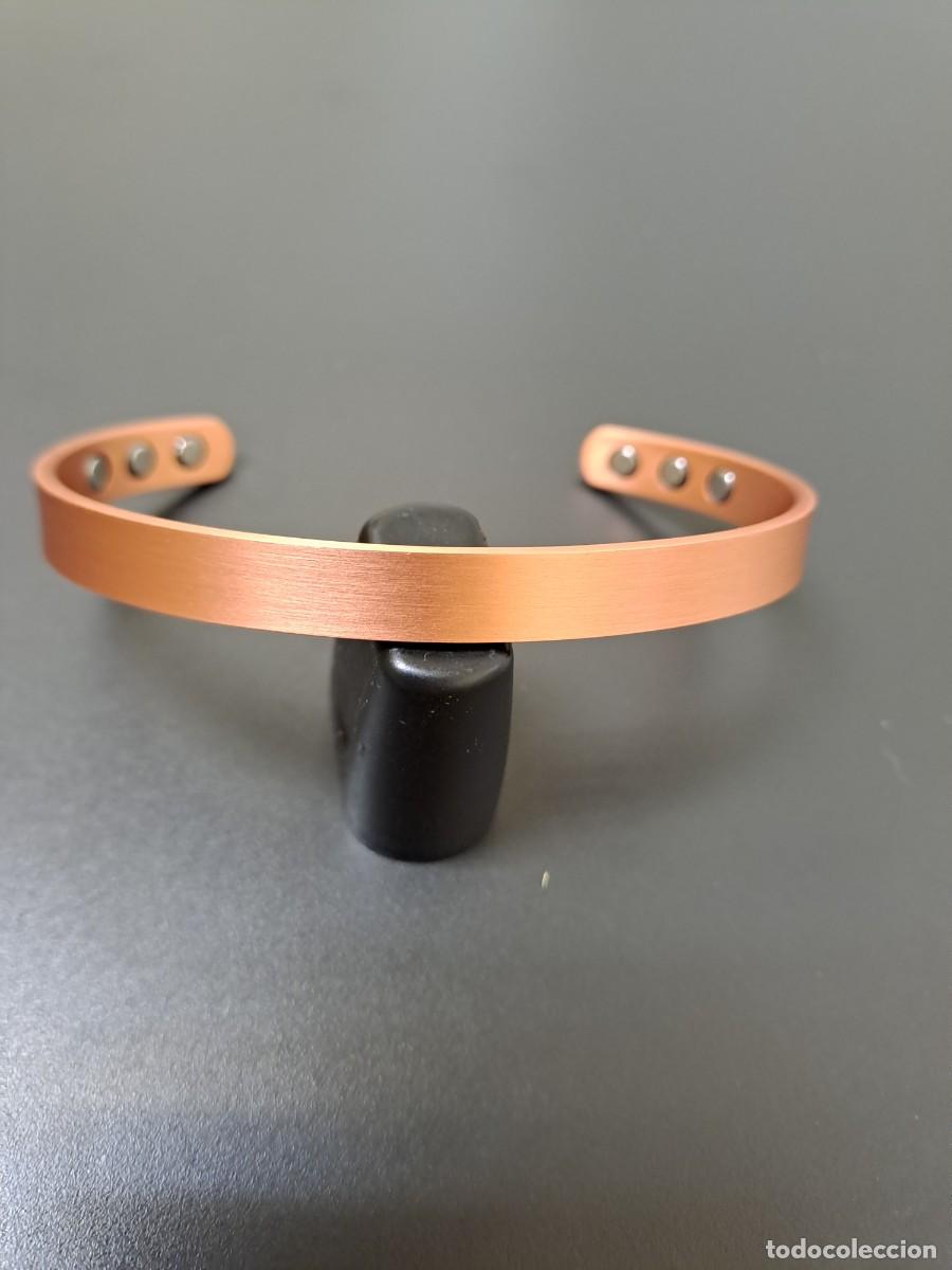 Schmuck: Pulsera de cobre magn&eacute;tica lisa minimalista, nueva