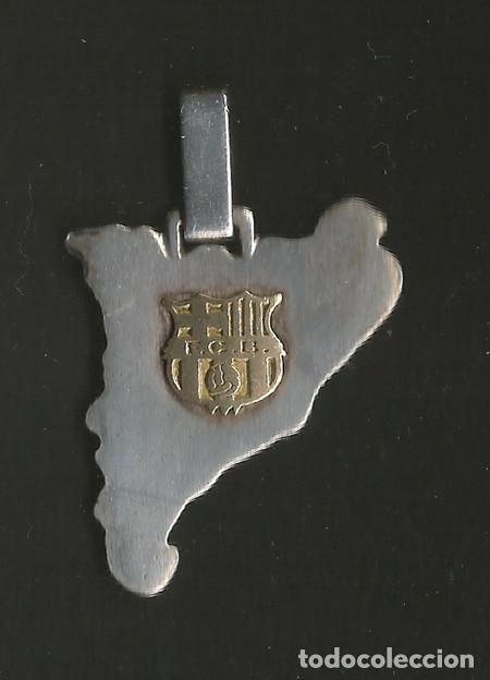 Schmuck: COLGANTE DE PLATA Y ORO - FUTBOL CLUB BARCELONA - VER FOTOS