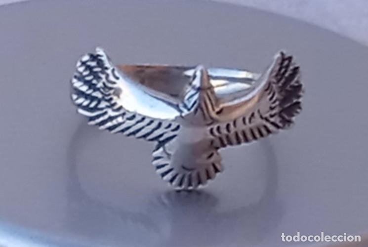 Schmuck: ANILLO ANTIGUO - EN PLATA DE LEY 925 - AVE ALADA