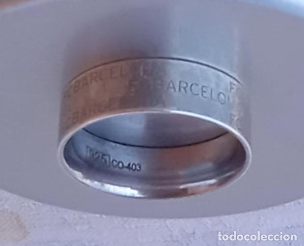 Schmuck: ANILLO ANTIGUO - EN PLATA DE LEY 925 - FUTBOL CLUB BARCELONA