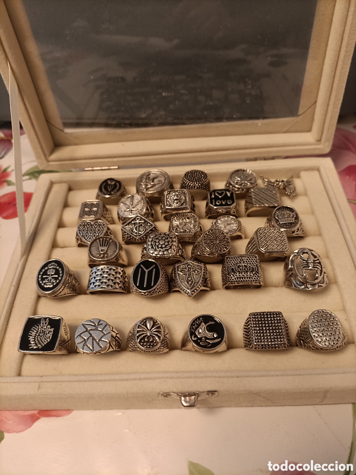 Joalharia: Lote 31 Anillos Tipo Sello,Tallado