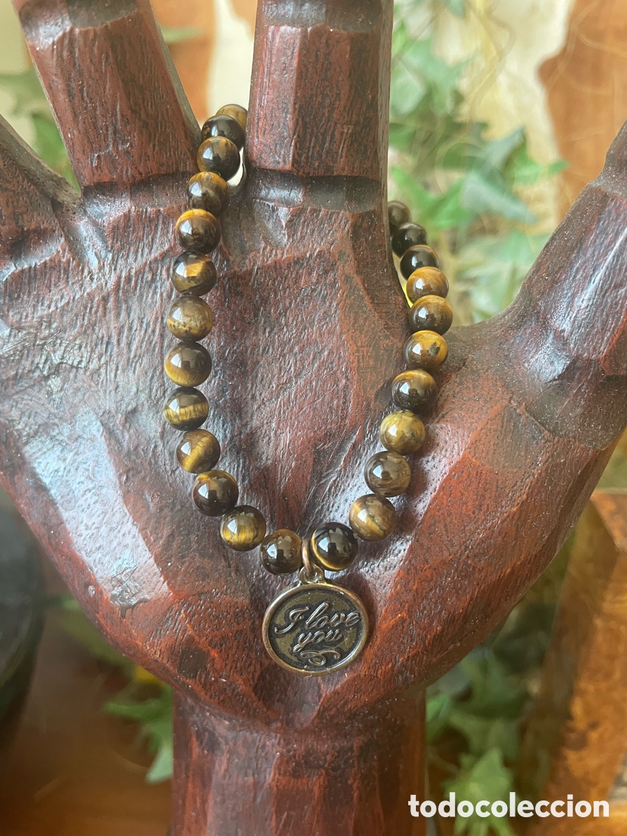 Joyeria: pulsera de piedra ojo de tigre - Foto 2