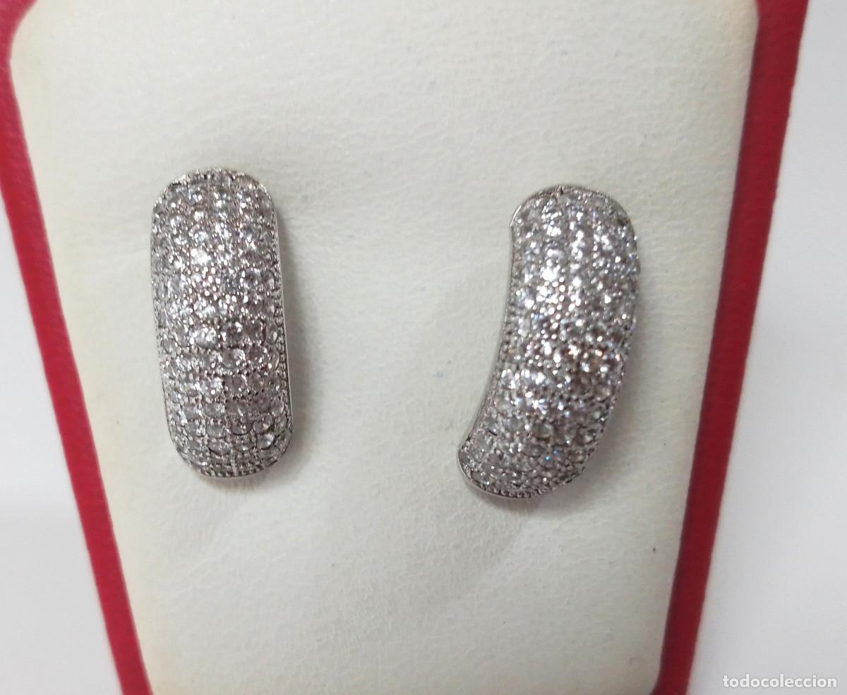 Joyeria: Pendientes de plata de ley con pav&eacute; de circonitas - Foto 7