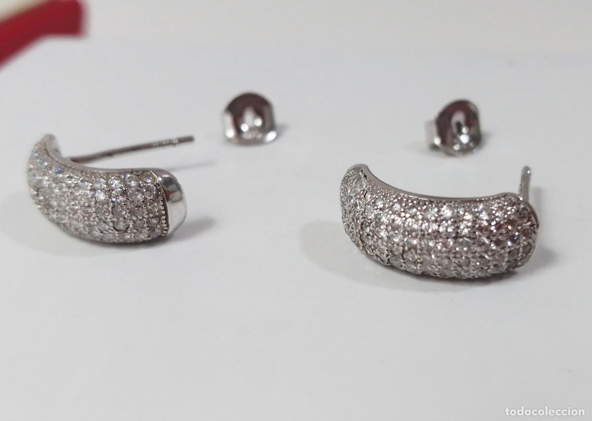 Joyeria: Pendientes de plata de ley con pav&eacute; de circonitas - Foto 8
