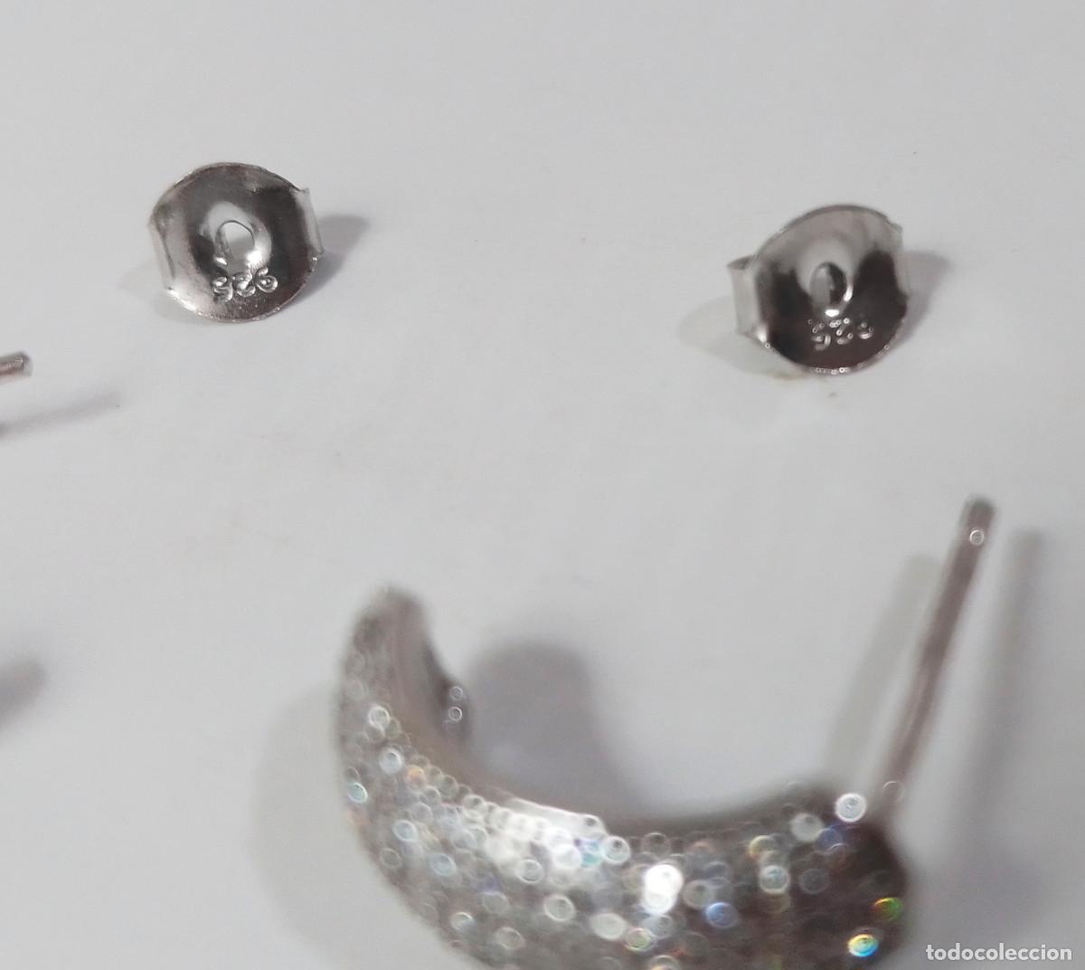 Joyeria: Pendientes de plata de ley con pav&eacute; de circonitas - Foto 9