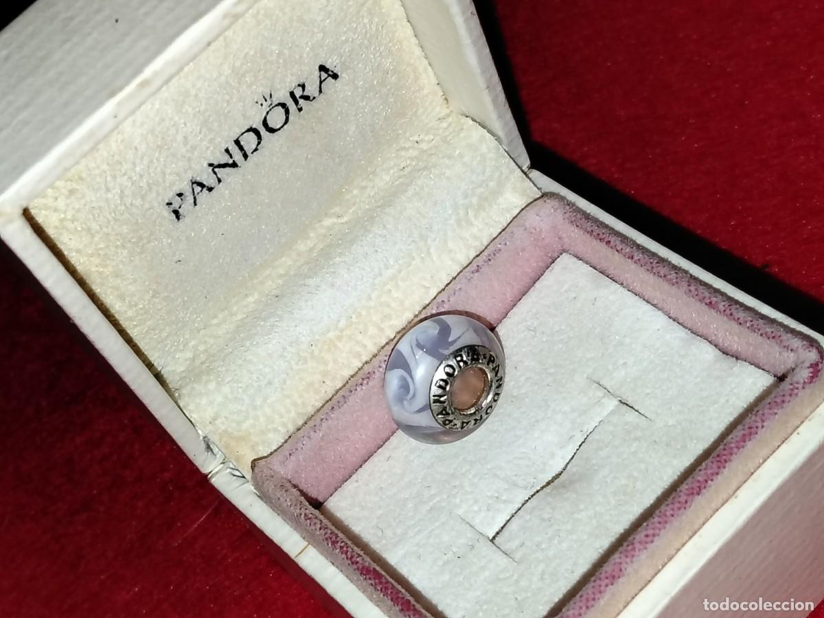 Joalharia: 1 CHARM DE PANDORA CON DIJE DE PLATA 925 Y CRISTAL DE MURANO PRECIOSO (VINTAGE)