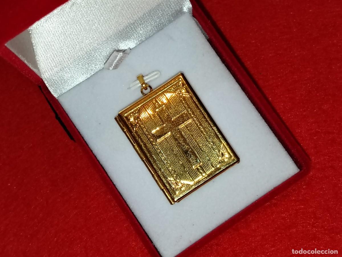 Gioielleria: PRECIOSO COLGANTE LIBRO PORTAFOTO EN GOLD FILLED 14K CON DISE&Ntilde;O CRUZ
