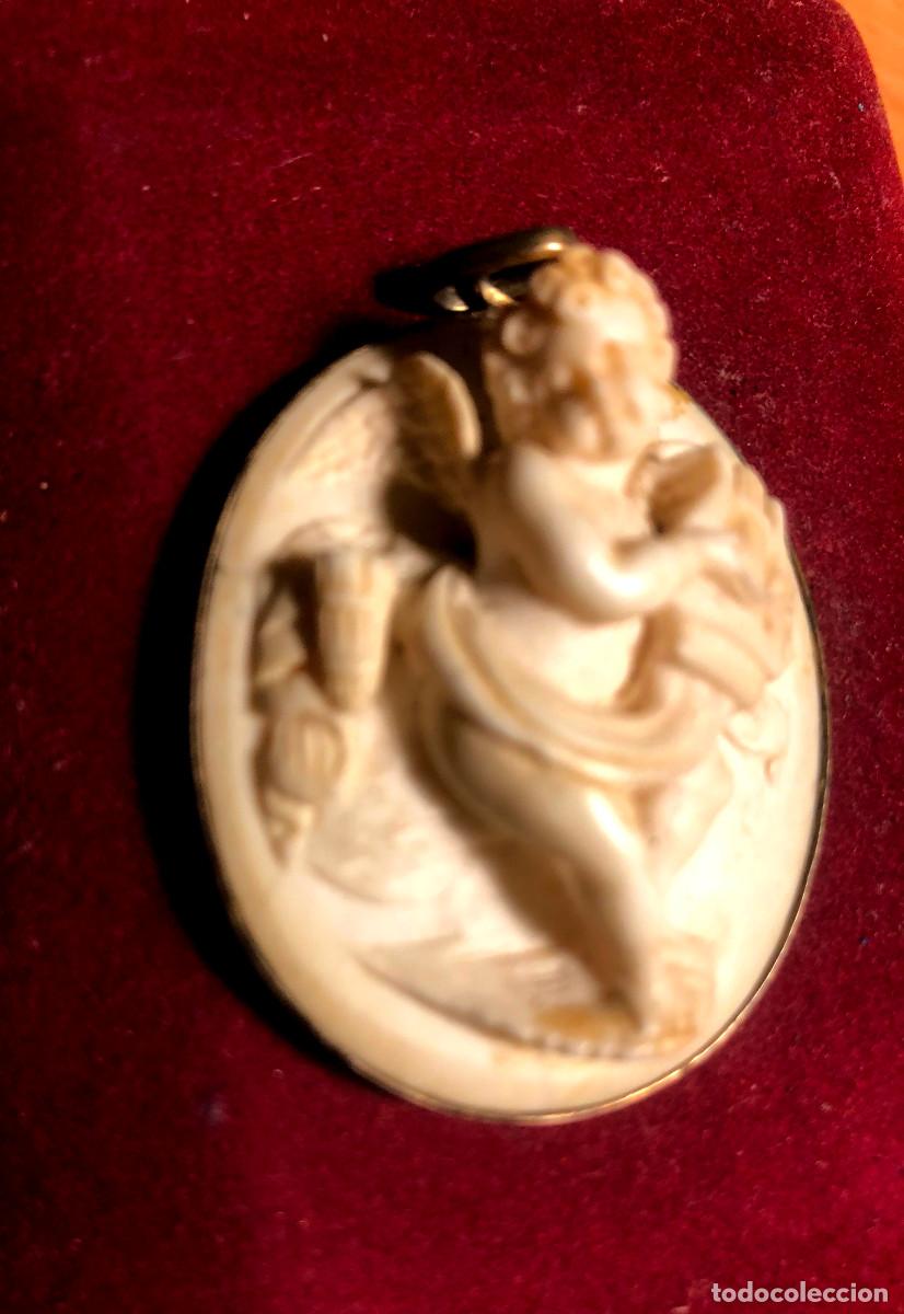 Joyeria: CAMAFEO ANTIGUO TALLADO , CERCO ORO- PRINCIPIO S.XX- PERFECTO ESTADO-