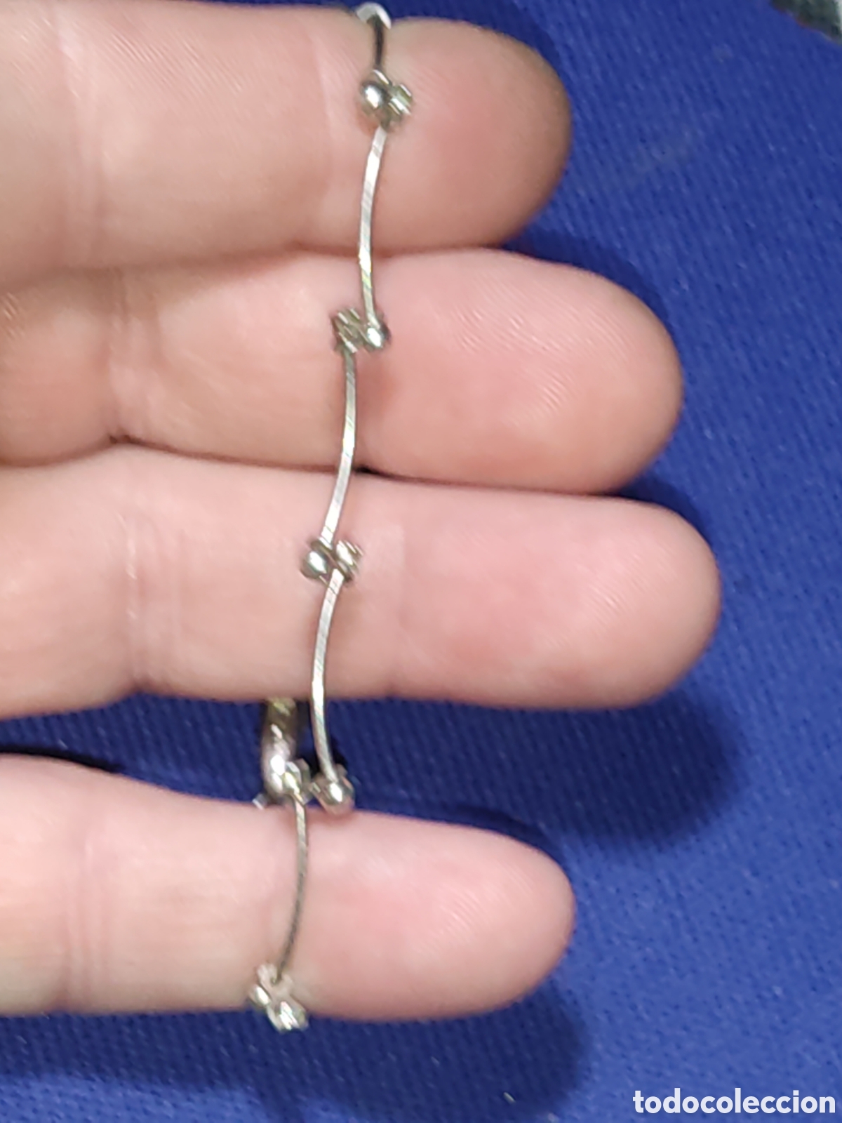 Joyeria: Fina pulsera plateada.Vintage. - Foto 4