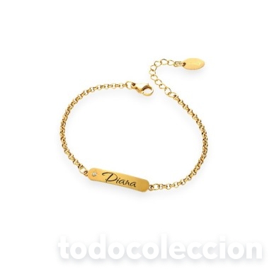 Joyeria: Pulsera Primavera Acero con Nombre Personalizado