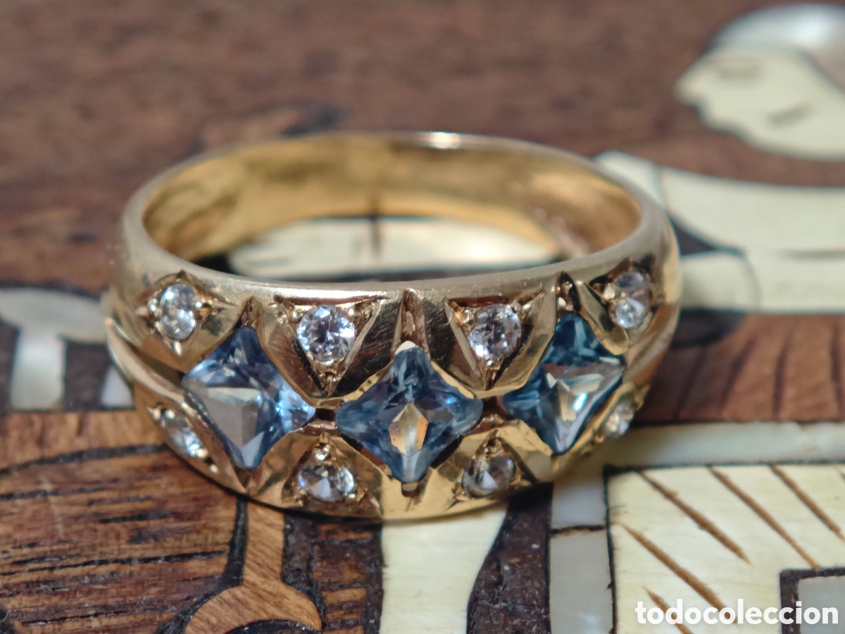Joyeria: ANILLO ORO 18 K CON TOPACIOS Y CIRCONITAS - Foto 13