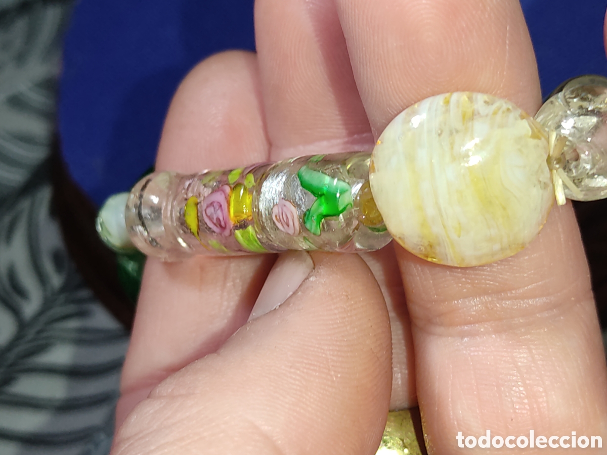 Joyeria: Pulsera de cristal de Murano.Vintage. - Foto 3
