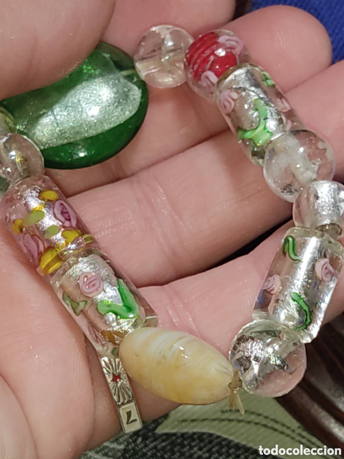 Joyeria: Pulsera de cristal de Murano.Vintage. - Foto 4