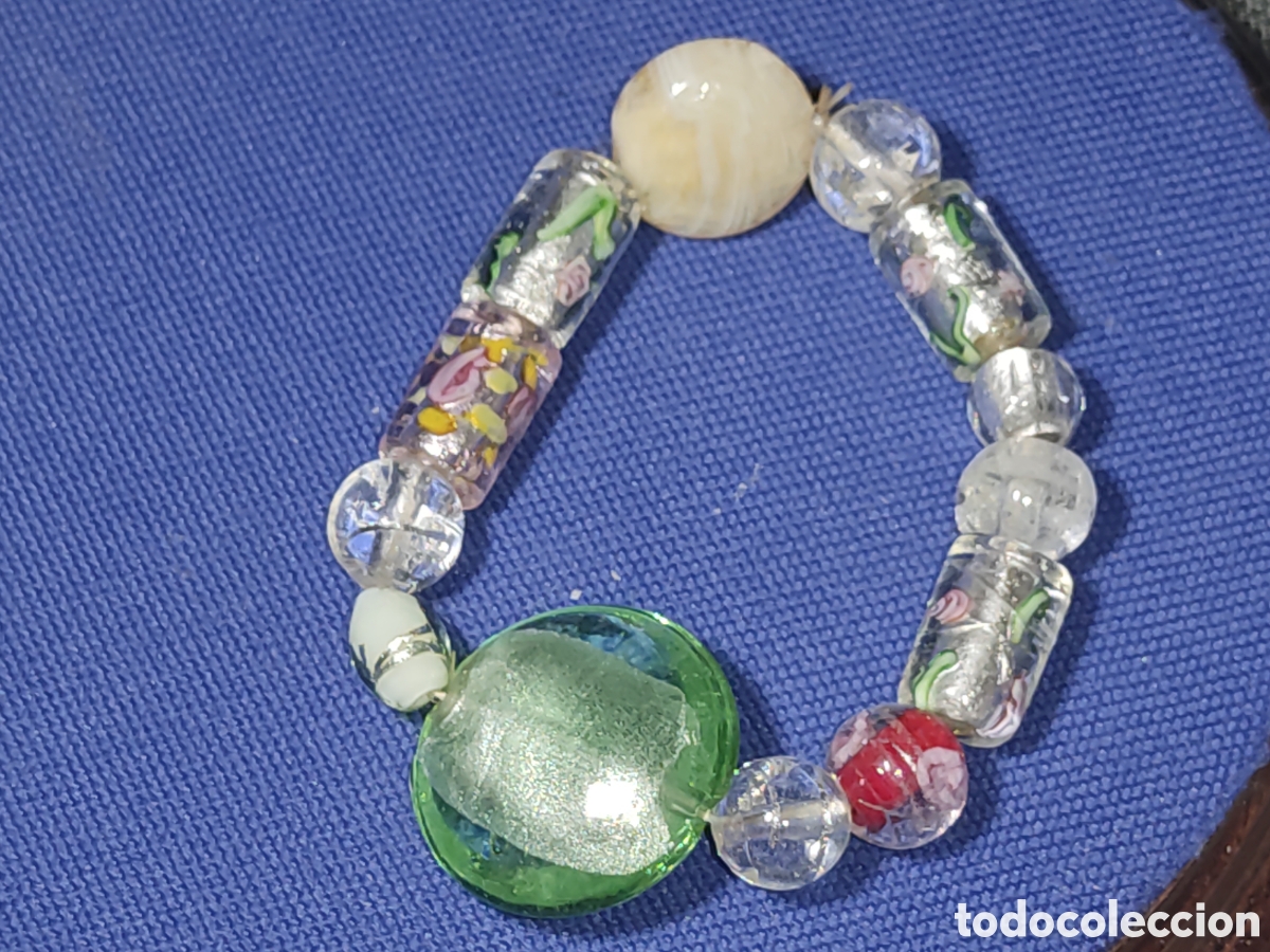 Joyeria: Pulsera de cristal de Murano.Vintage.