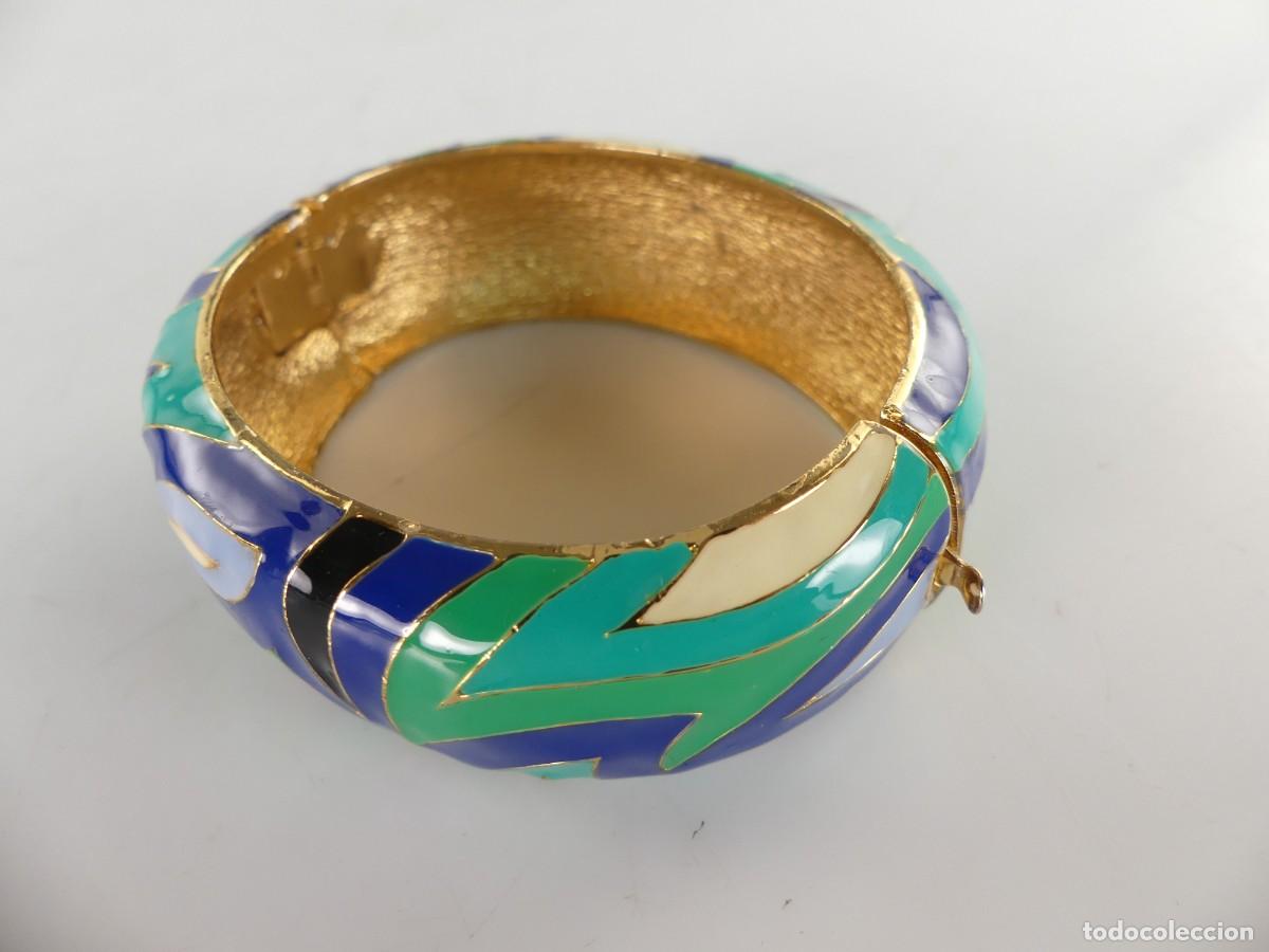 Schmuck: PRECIOSA PULSERA BRAZALETE DE LATON Y ESMALTE