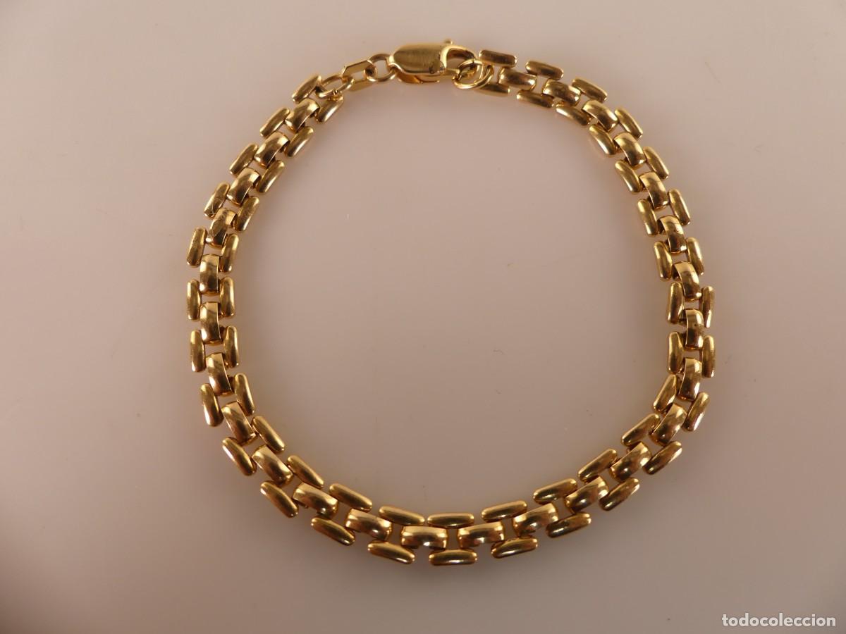 Joyeria: MAGNIFICA PULSERA CHAPADA DE ORO BONITO DISE&Ntilde;O