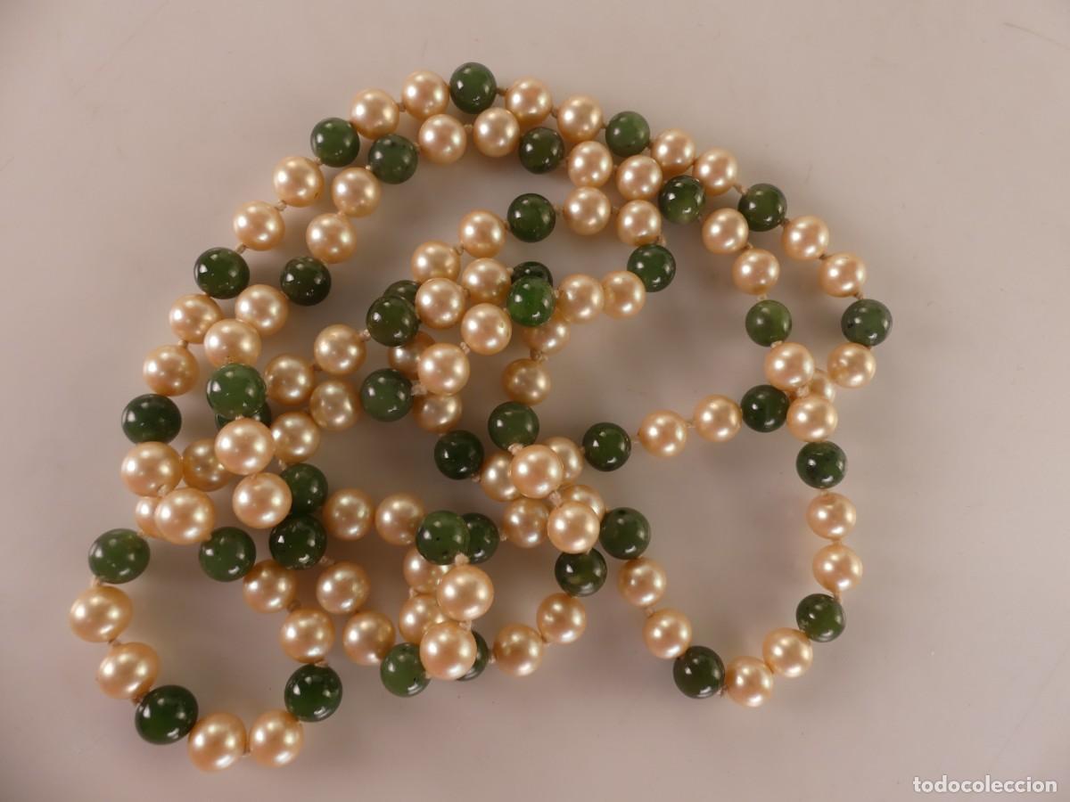 Joaillerie: PRECIOSO COLLAR HECHO CON PERLAS MAJORICA COLOR CREMA Y PIEDRAS NATURALES