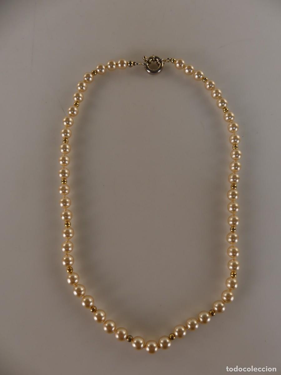 Joyeria: PRECIOSO COLLAR HECHO CON PERLAS CIERRE METALICO BONITO DISE&Ntilde;O