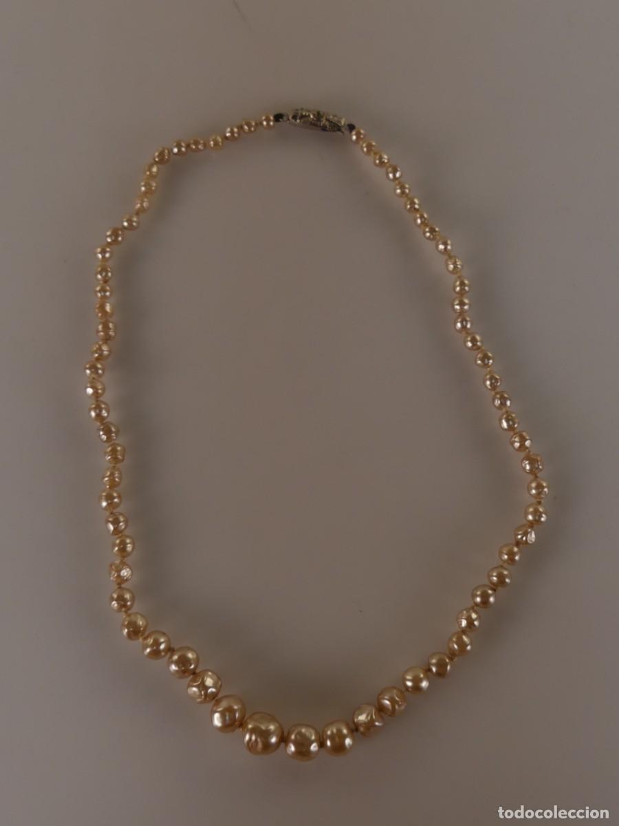 Joyeria: PRECIOSO COLLAR HECHO CON PERLAS CIERRE METALICO BONITO DISE&Ntilde;O