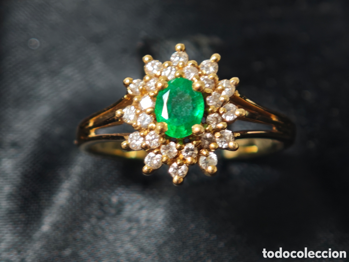 Joyeria: PRECIOSA SORTIJA DE ESMERALDA Y DIAMANTES - Foto 12