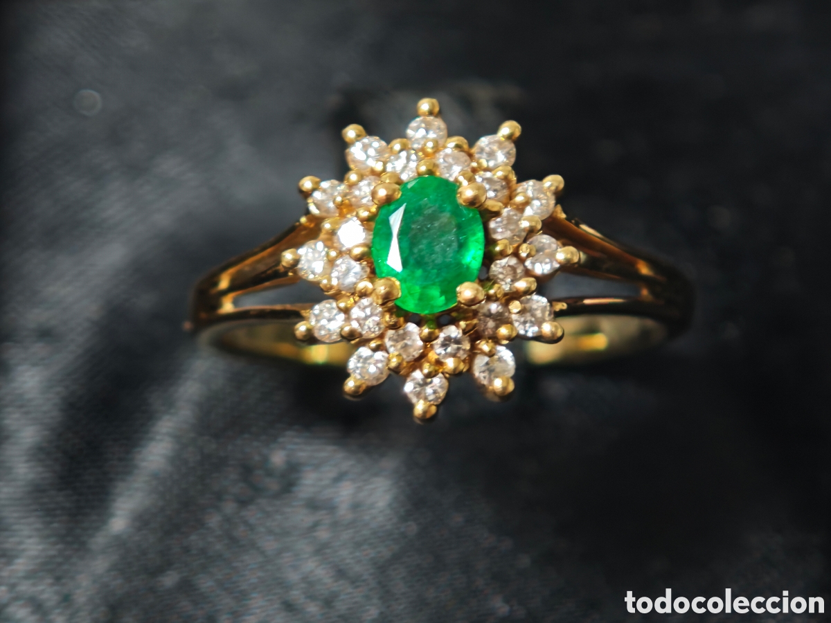 Joyeria: PRECIOSA SORTIJA DE ESMERALDA Y DIAMANTES - Foto 14