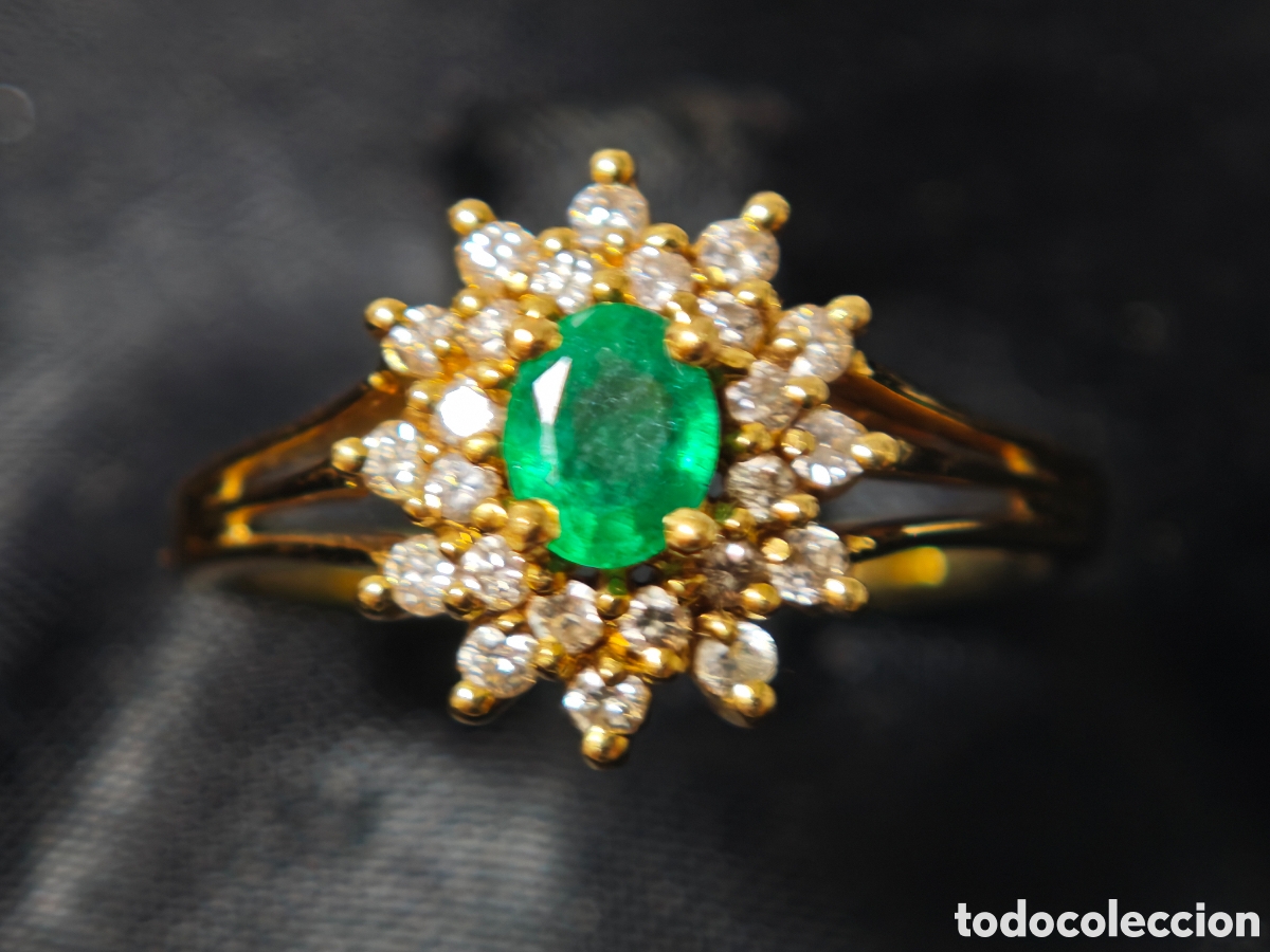 Joyeria: PRECIOSA SORTIJA DE ESMERALDA Y DIAMANTES - Foto 13