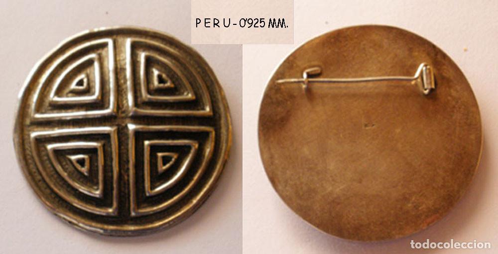 Joaillerie: BROCHE DE PLATA - ORIGINARIO DE PERU - CONTRASTADO