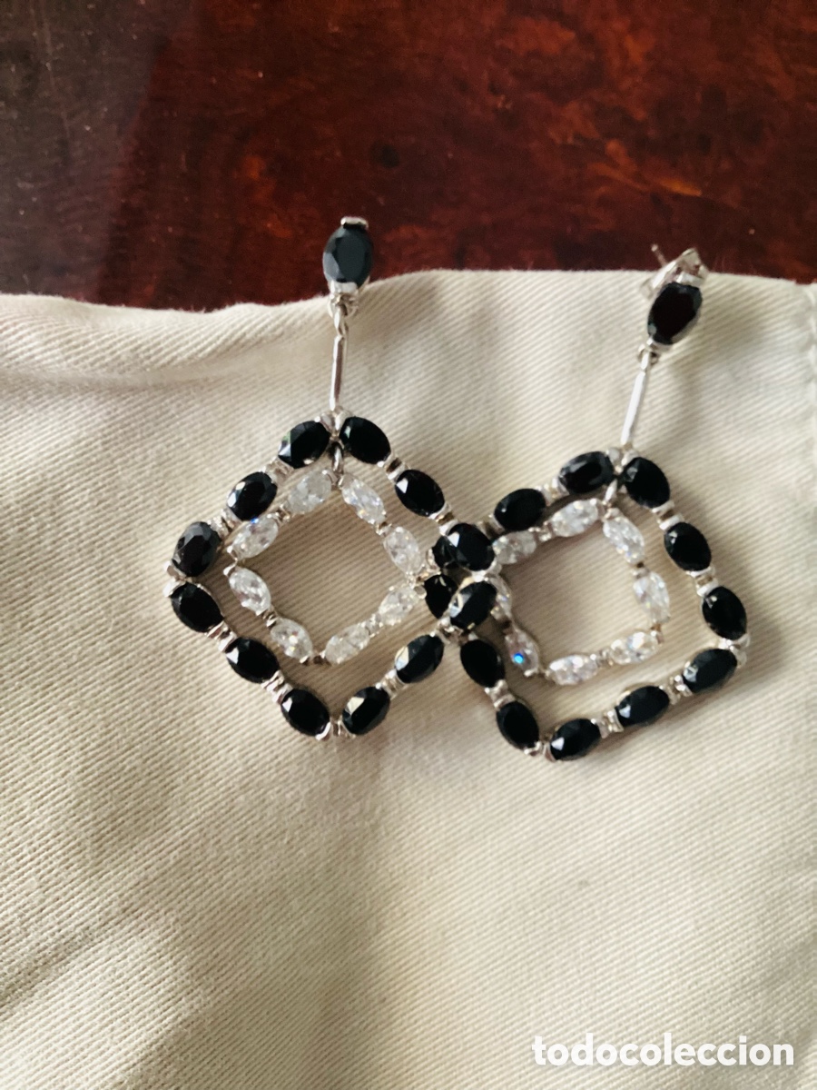 Joyeria: Pendientes de plata y onix. Perfect estado