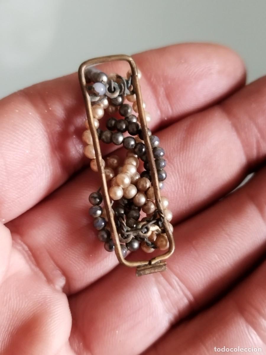 Joyeria: Antiguo broche de cuentas. A restaurar. - Foto 3
