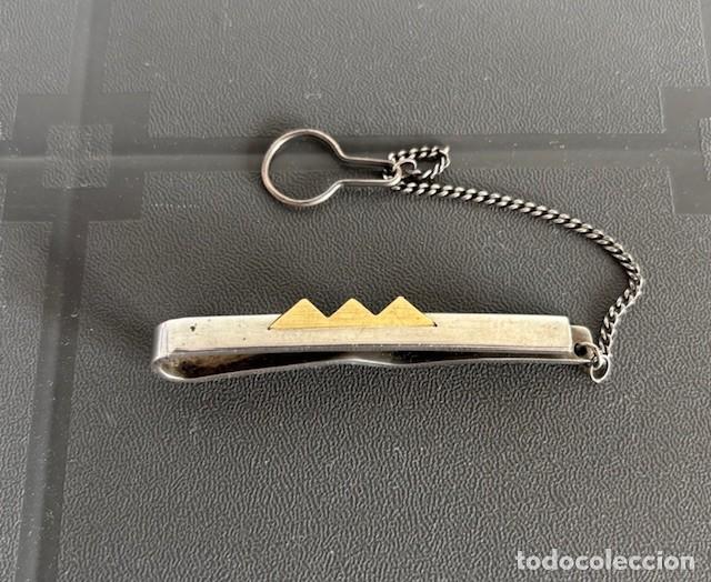 Joyeria: PINZA O CLIP DE CORBATA QUINTANA EN PLATA CONTRASTADA Y ORO 18K