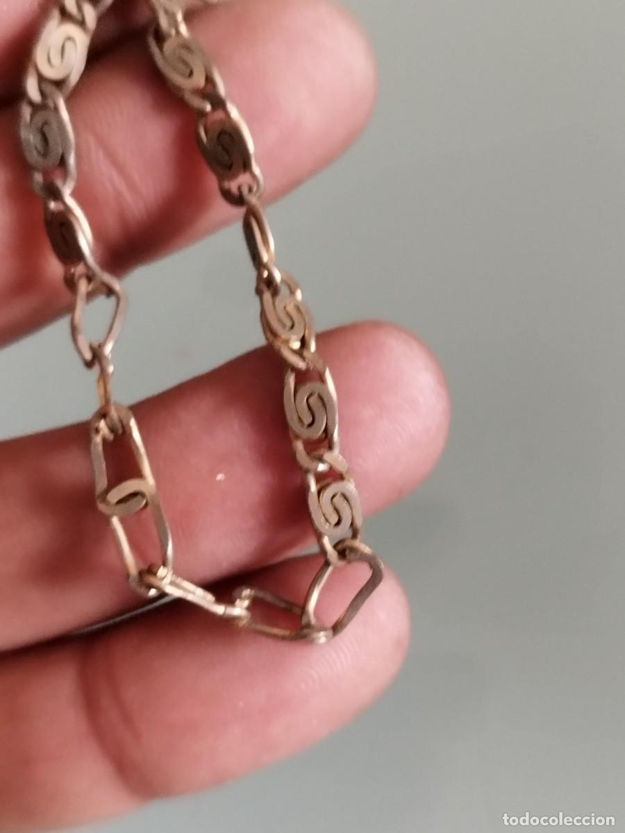 Joyeria: Antigua pulsera de eslabones a identificar. Con cierre a restaurar. - Foto 2