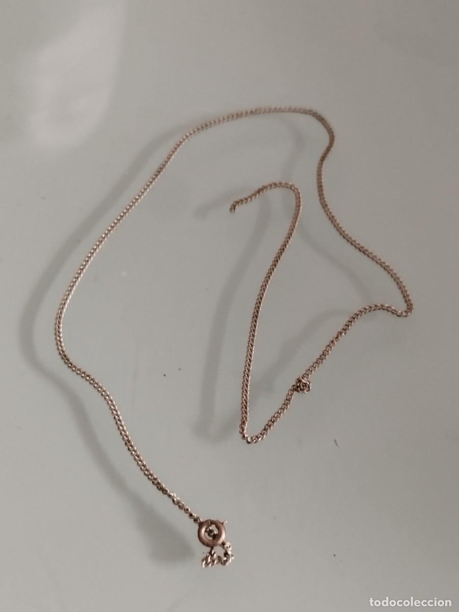 Joyeria: Antigua cadena de eslabones peque&ntilde;os. Colgante, a restaurar.
